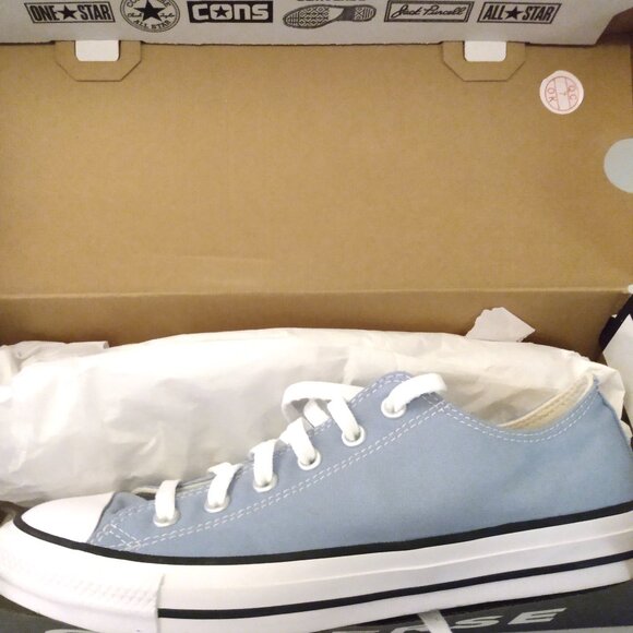 New Converse Chuck Taylor Blue Low Top All Star Out of the Blue M8-W10 - Picture 9 of 14